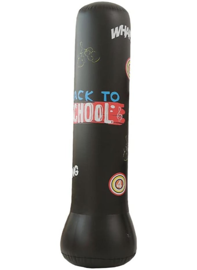 KCDMBUE Inflatable Punching Column 120cm, Freestanding PVC Boxing Bag for Kids & Adults, Kickboxing, Karate, Taekwondo, Stress Relief, Fitness & Training Games (Style 2)  - Image 1