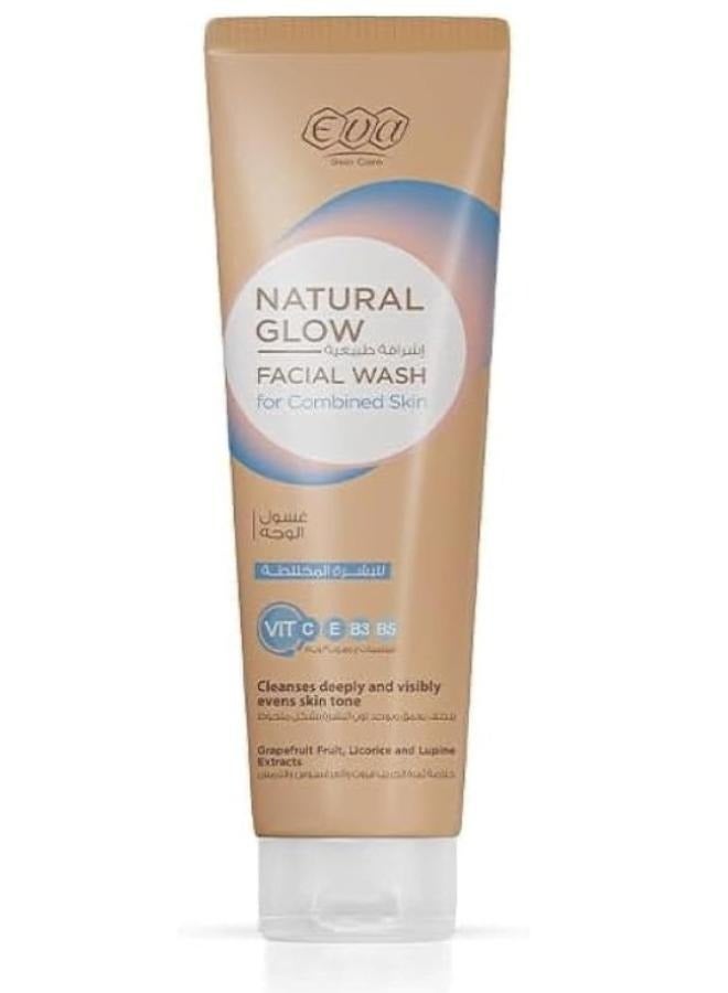 إيفا ﺇشراقة طبيعية غسول الوجه للبشرة المختلطة 100 مل