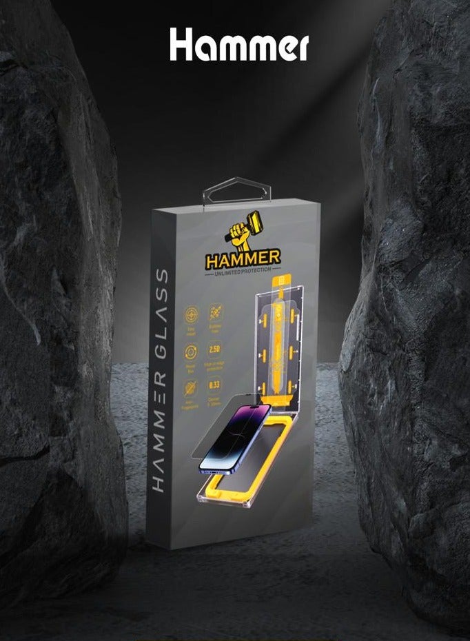 Hammer Easy Installation Tempered Glass Hammer Protection iPhone 14 Plus / 13 Pro Max Matte Anti-Fingerprint - Image 1