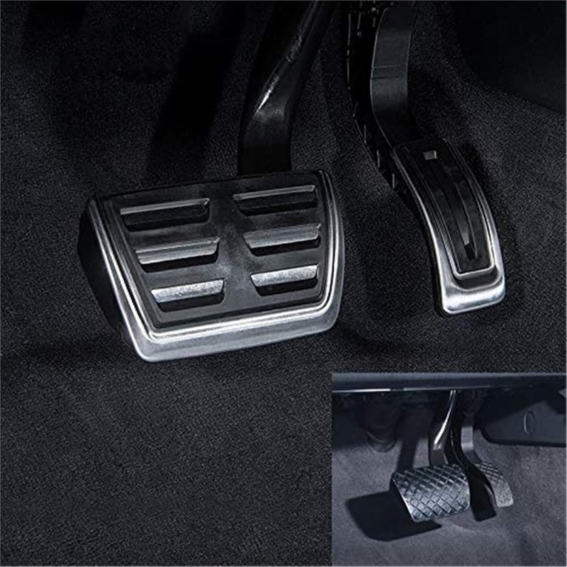QASULER LHD Steel Brake Pedal Cover - Image 2