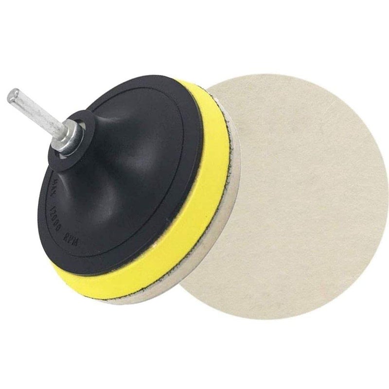 Diy Crafts 12873 14312 Cerium Oxide Powder/ Treo 95%/ 2.5 Microns Drill Buffing Felt Pads Kit, Multicolor, Pack of 8 - Image 2