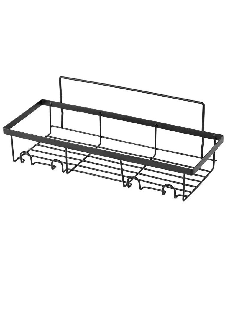 COYICMSS 2-Pack Bathroom organizer bathroom shelf, shelf for bathroom, No Drilling Rustproof Self-Adhesive Shower Shelves for Bathroom Storage, Black - Image 4