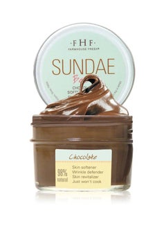 Farmhouse Fresh Sundae Best Chocolate Mask – 4oz.Skin Softening Face Mask, Gluten-Free, Sulfate-Free Face Mask with Royal Jelly Extract and Almond Oil