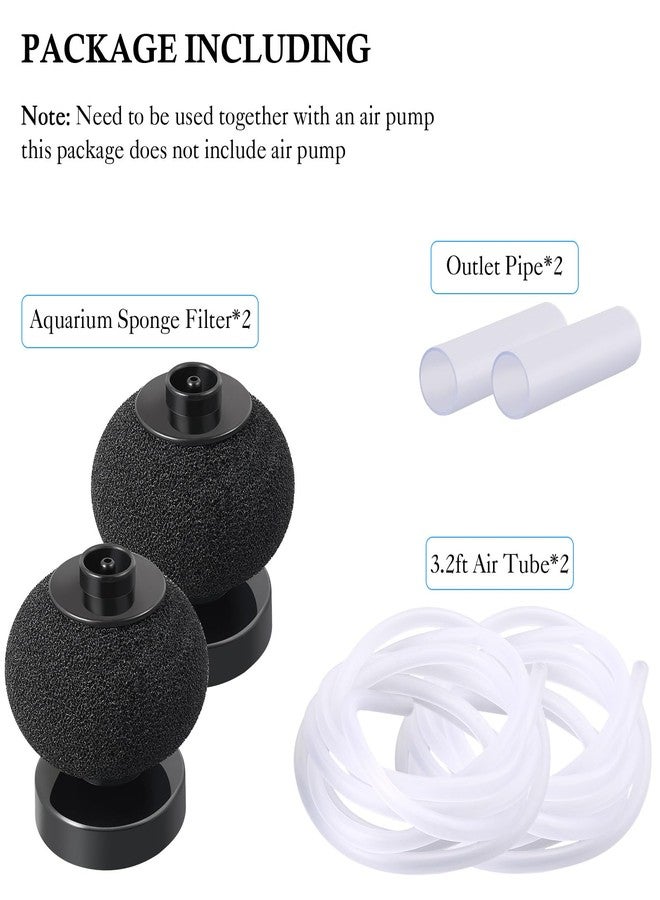 HITOP Aquarium Sponge Filter with Air Tube, Corner Sponge Filter for Fry/Shrimp/Betta Fish Tank (Round-S(1-15Gal)) - Image 5