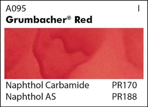 Grumbacher Academy Watercolor Paint, 7.5ml/0.25 Ounce, Grumbacher Red (Naphthol) (A095) - Image 2