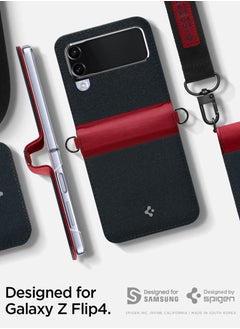 Spigen Compoty Samsung Galaxy Z Flip 4 Case Cover with Strap - Lady Bug  - Image 2