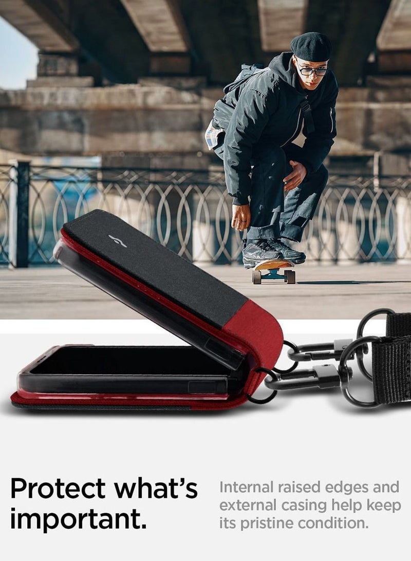 Spigen Compoty Samsung Galaxy Z Flip 4 Case Cover with Strap - Lady Bug - Image 5