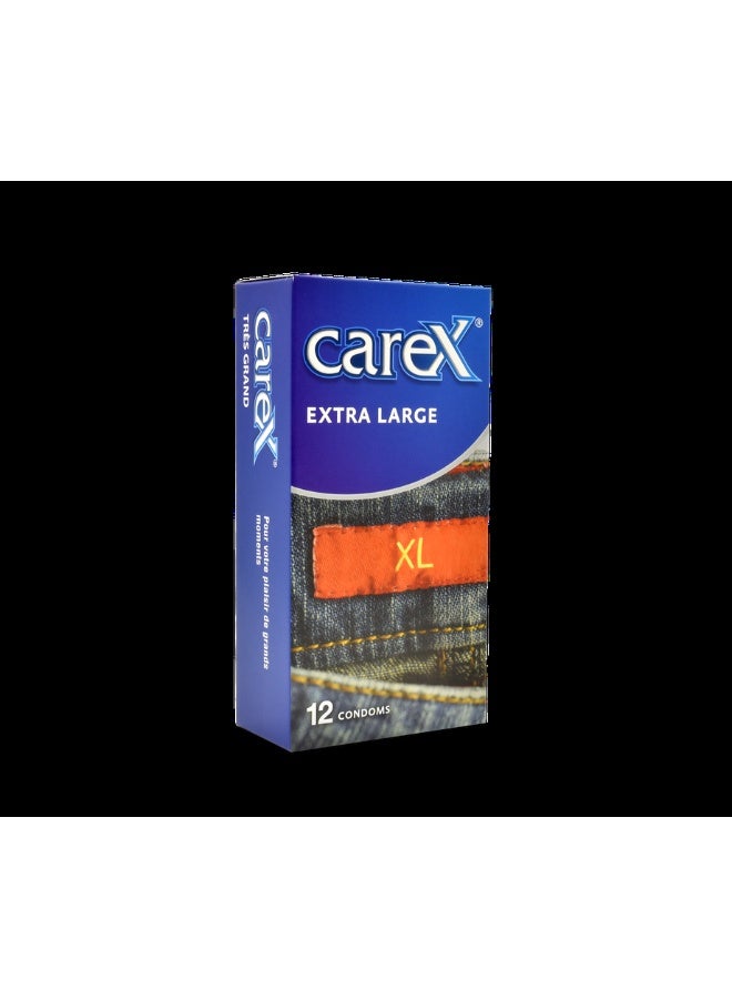 careX واقيات ذكورية كبيرة جداً | كلما كان أكبر كان أفضل | 12 قطعة - Image 2