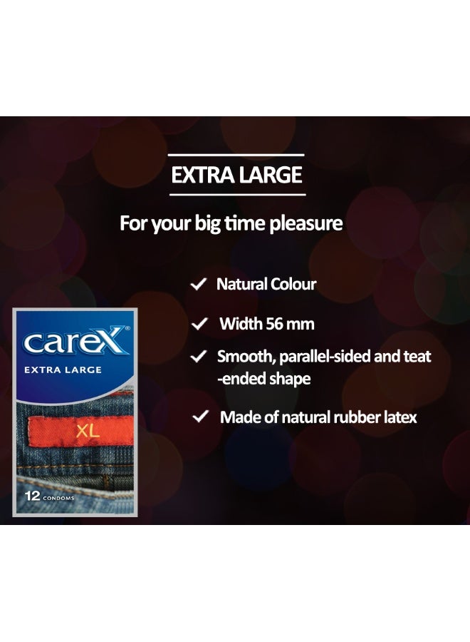 careX واقيات ذكورية كبيرة جداً | كلما كان أكبر كان أفضل | 12 قطعة - Image 5