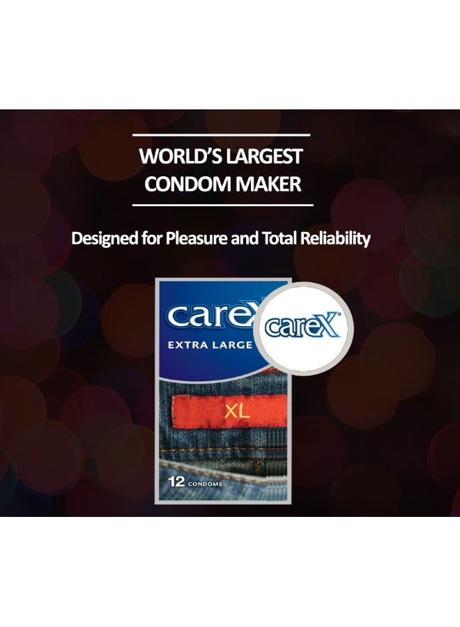 careX واقيات ذكورية كبيرة جداً | كلما كان أكبر كان أفضل | 12 قطعة - Image 4