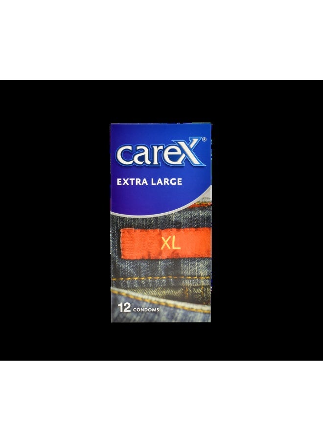 careX واقيات ذكورية كبيرة جداً | كلما كان أكبر كان أفضل | 12 قطعة - Image 1