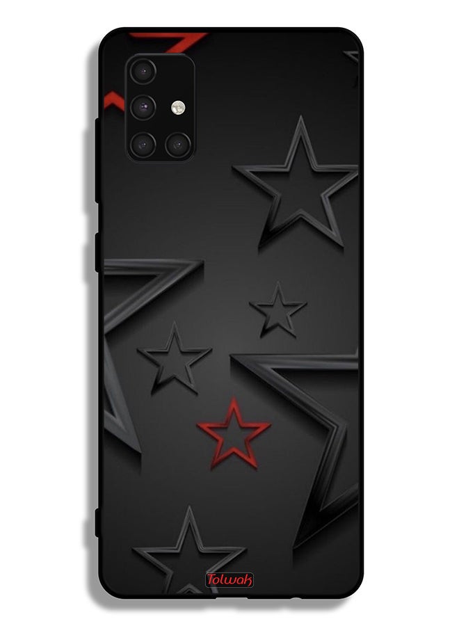 Tolwak Samsung Galaxy A71 4G Protective Case Cover Stars Pattern - Image 1