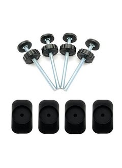 Baby Gate Extender Extention 4 Pack Baby And Pet Safety Stair Gate Threaded Spindle Rods Replacement Parts Bundle With Wall Protector (Round Black 4 Pack) - pzsku/Z849554C16F2FC1F111BCZ/45/_/1724415529/0dfaba54-b11c-490a-be62-724c38ba83f8