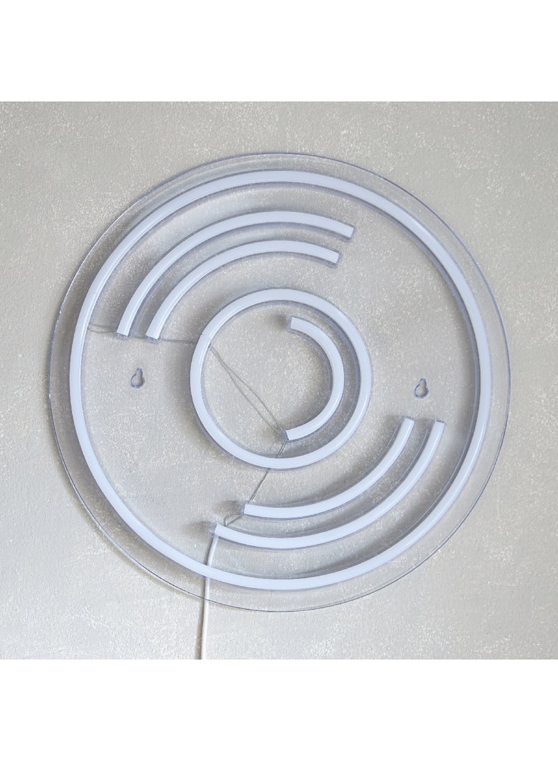 Home Box إطار قرص لين LED ضوء نيون 32 × 32 × 2 سم  - Image 4