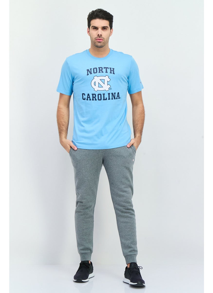 Champion Men Sportswear Fit Short Sleeve Outdoor T Shirt, Light Blue  - Image 4