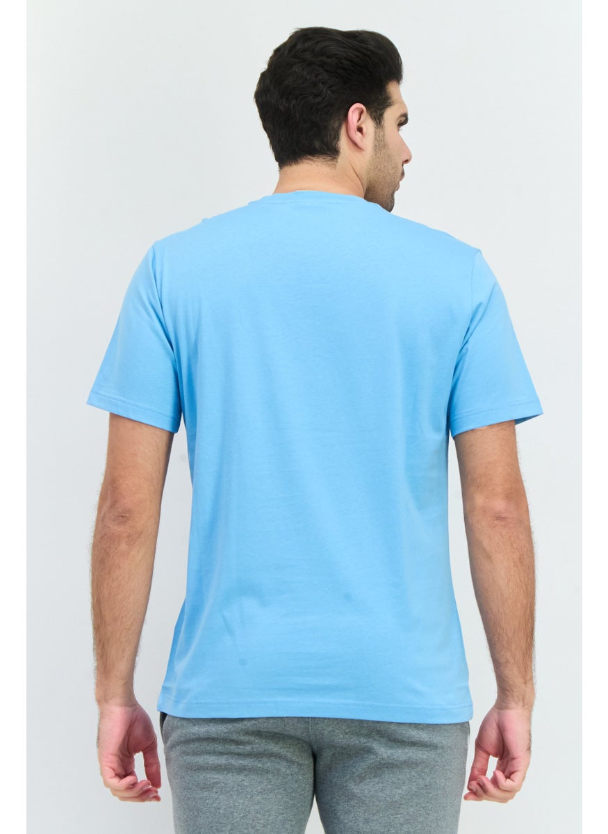 Champion Men Sportswear Fit Short Sleeve Outdoor T Shirt, Light Blue  - Image 3