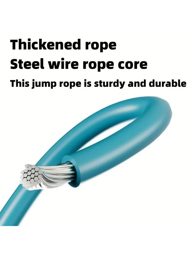 Gonice 1pc Premium Steel Wire Jump Rope for Effective Indoor & Outdoor Workouts - Ideal for Sports, Fitness, Training, and Weight Loss  - Image 4