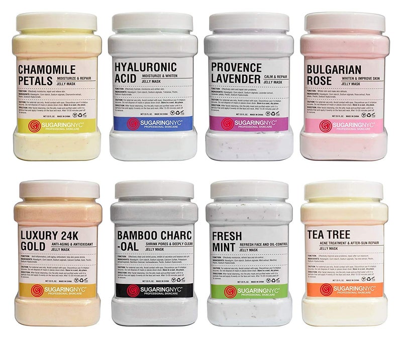 Sugaring NYC Vajacial Jelly Mask Peel-Off Bikini, Underarms Area Peel Mask - Tea Tree with Pieces of Tea - Professional Size 23oz by Sugaring NYC - Image 4