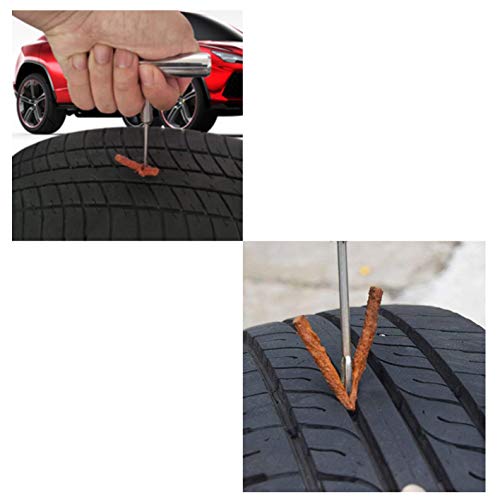 LDEXIN Stainless Steel T-Handle - Pro Heavy Duty Repair Tool, Tire Repair Tool for Tire Plug Kits for Car Truck Motorcycle Bycles - Image 3