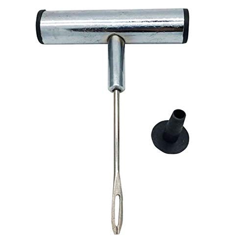 LDEXIN Stainless Steel T-Handle - Pro Heavy Duty Repair Tool, Tire Repair Tool for Tire Plug Kits for Car Truck Motorcycle Bycles - Image 1