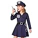 CIFITERY Kids Police Officer Costume Toddler Cop Uniform Girls Police Dress Up Halloween Gifts - Image 2
