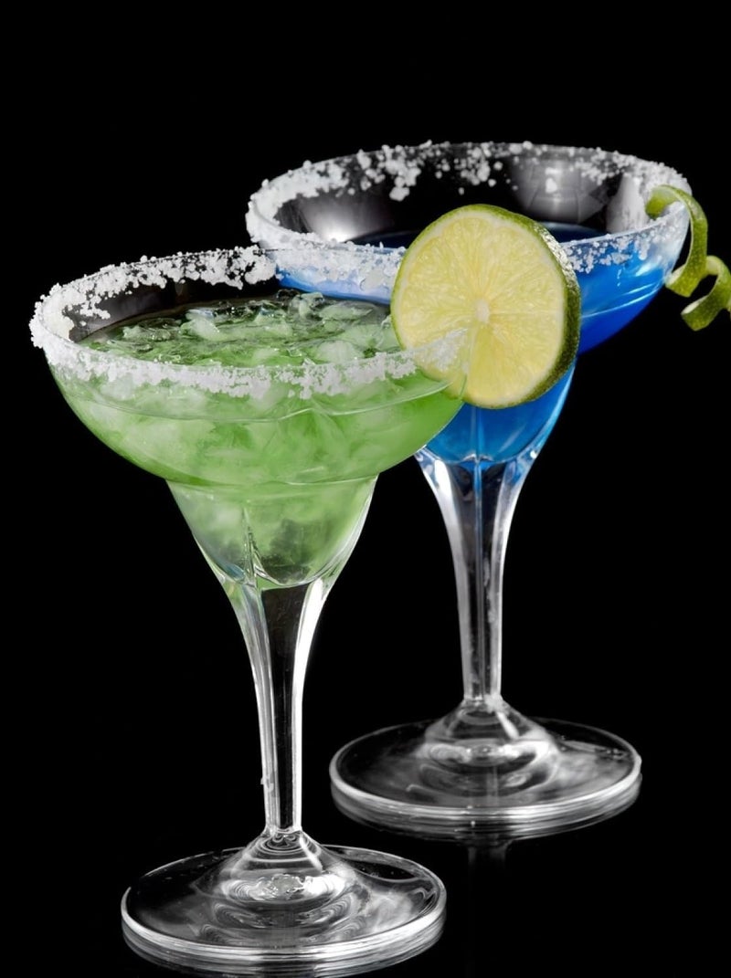 YZM YZM Italian Premium Margarita Glasses 295 ml Crystal Clear Whiskey Glassware with Stem Good for Bar Party Wedding Anniverwsary Holiday SAT of 6  - Image 3