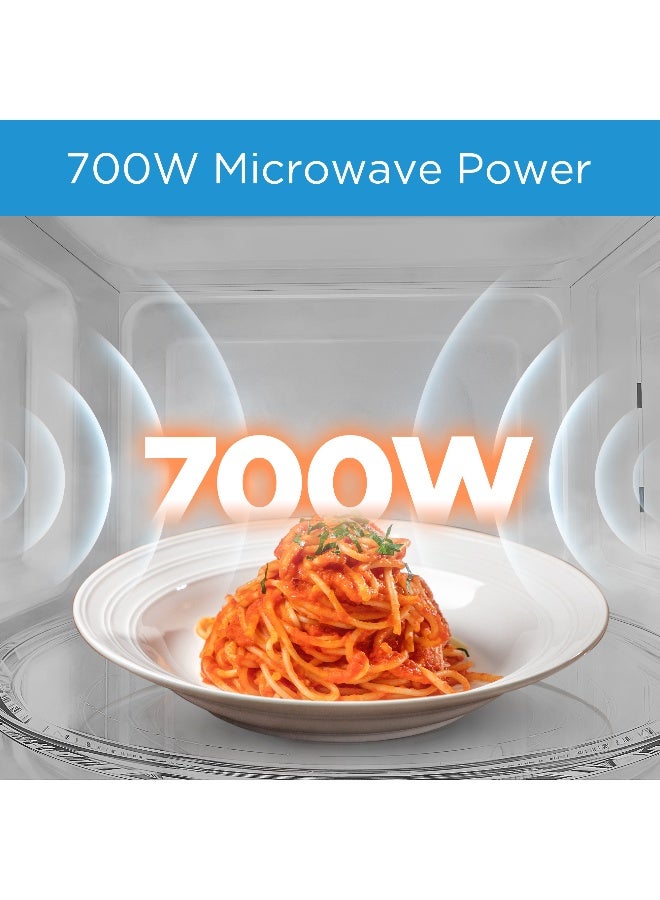 مديا مايديا فرن ميكروويف 20 لتر 700 واط MM720C2GSS أبيض 20 L 700 W MM720C2GSS white - Image 3