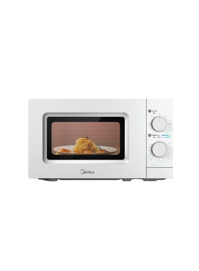 مديا مايديا فرن ميكروويف 20 لتر 700 واط MM720C2GSS أبيض 20 L 700 W MM720C2GSS white - Image 1