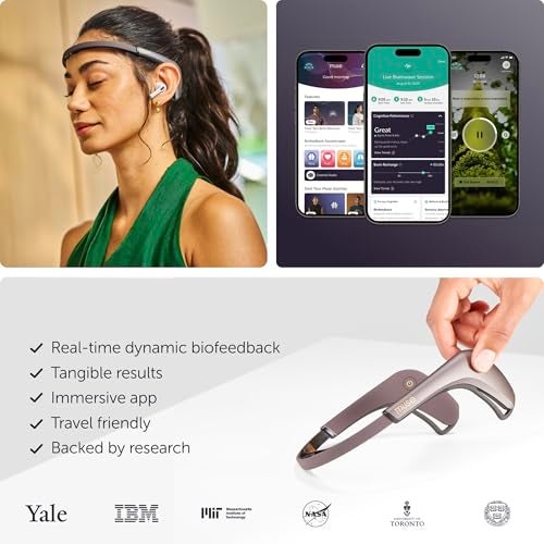 MUSE 2: The Brain Sensing Headband USB-C- EEG MUSE Headband Meditation Tracker - Multi Sensor Biofeedback Devices for Home Use with Responsive Sound Feedback Guidance - Neurofeedback Devices - Image 5