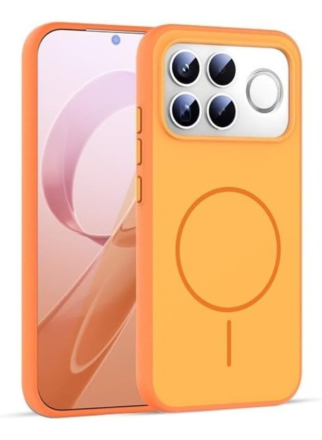 Magnetic Case Compatible with Xiaomi Poco F8 Ultra 5G Support Wireless Charging Skin-Friendly Phone Case Anti-Fingerprint Anti-Yellowing Shockproof Back Cover - Image 1