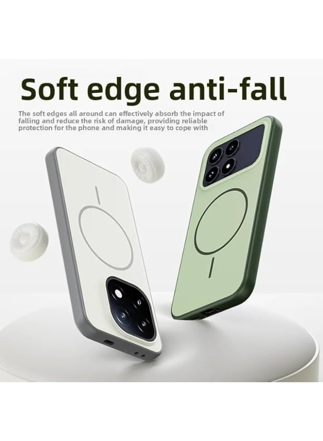 Magnetic Case Compatible with Xiaomi Poco F8 Ultra 5G Support Wireless Charging Skin-Friendly Phone Case Anti-Fingerprint Anti-Yellowing Shockproof Back Cover - Image 3