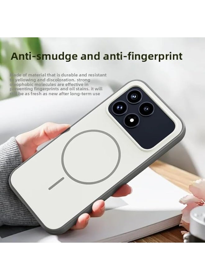 Magnetic Case Compatible with Xiaomi Poco F8 Ultra 5G Support Wireless Charging Skin-Friendly Phone Case Anti-Fingerprint Anti-Yellowing Shockproof Back Cover - Image 5