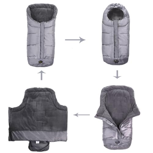CozyMe Stroller Blanket Evelution, Stroller Footmuff Winter Toddler Universal Stroller Bunting Bag for 6-36 M, Waterproof Bunting Bag - Image 4
