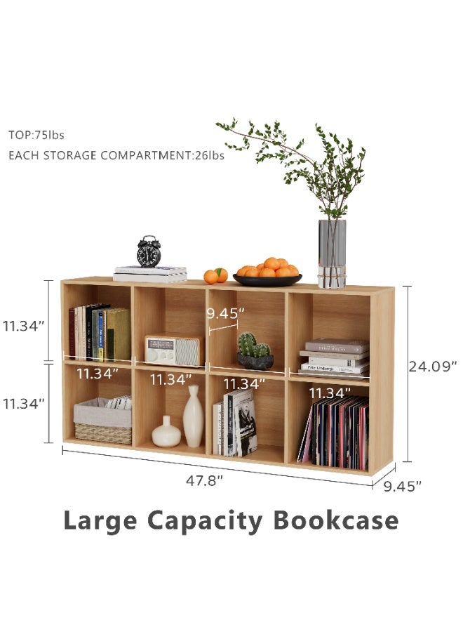 DOOHWAN 11in Cube Storage Organizer with Closed Back - Wooden Bookshelf Display Cubes for Home, Office, Closet Cabinet Organizer Shelf - Image 2