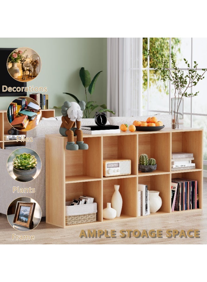 DOOHWAN 11in Cube Storage Organizer with Closed Back - Wooden Bookshelf Display Cubes for Home, Office, Closet Cabinet Organizer Shelf - Image 5