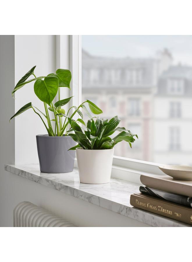 Zaboon Plant Pot, White, 9 Cm - Image 5