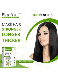 Elecious Pure Bhringraj Powder For Hair Growth (200 Grams) And Eating | Edible | Ideal For Hair Pack, Hair Oil And Oral Consumption | 100% Natural, Preservative Free  - Image 4