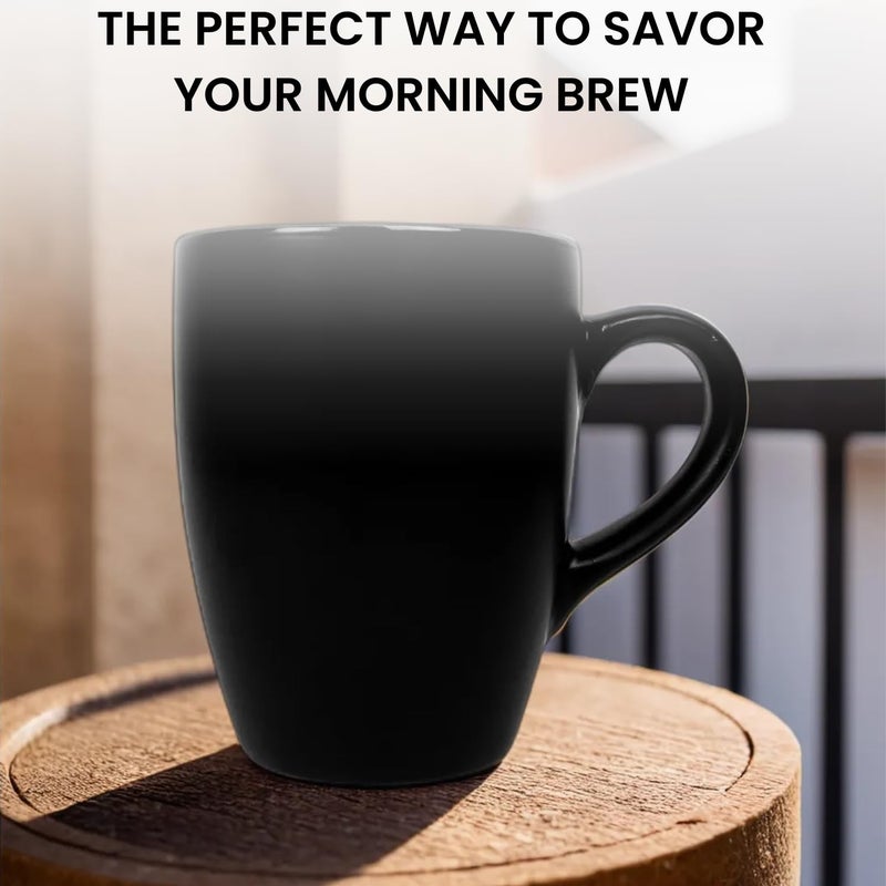 Kittens KITTENS Ceramic Coffee Mug Set of 4 Microwave and Dishwasher Safe Food Grade Black Matt Finish 275ml - Image 3