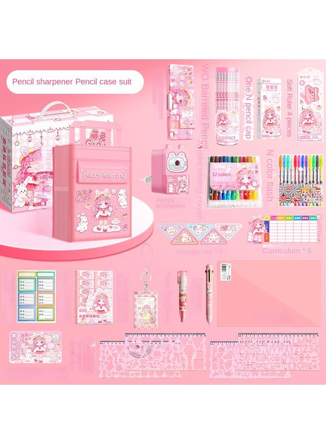 Bluejw Boys' Gift Bag Gift Stationery Suit Gift Box Boys' Primary School Students' Learning Supplies Hand Account Big Gift Bag High Color Value Less - Image 1