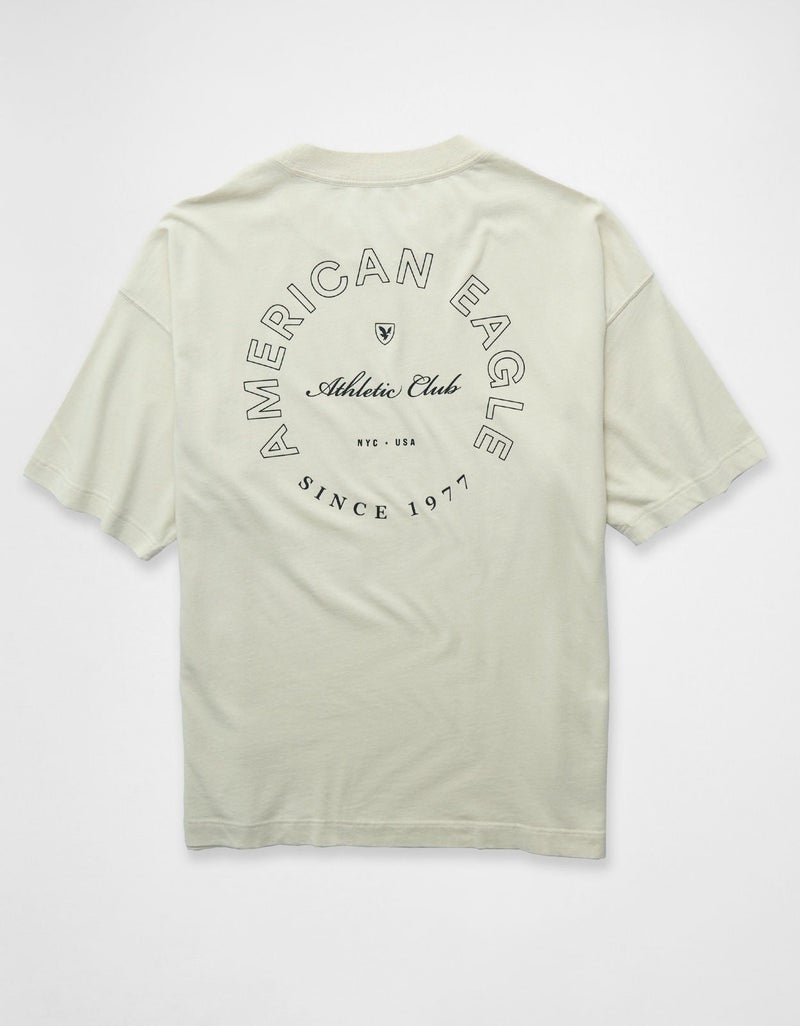 American Eagle AE Oversized Logo Graphic T-Shirt - Image 3