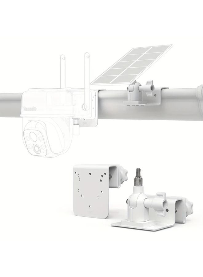 حامل لوحة شمسية أبيض مع قوس غاطس لكاميرا الأمان الخارجية SEHMUA RBX S40 S45 Cinnado B6 - Image 2