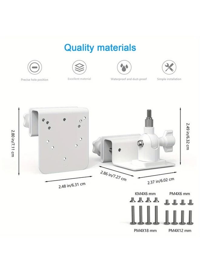 حامل لوحة شمسية أبيض مع قوس غاطس لكاميرا الأمان الخارجية SEHMUA RBX S40 S45 Cinnado B6 - Image 1