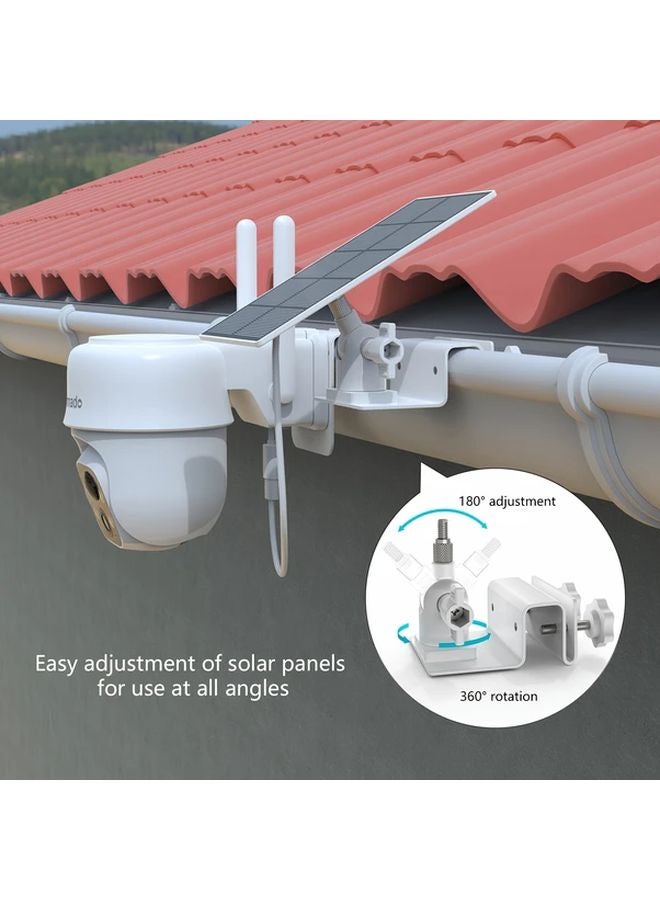 حامل لوحة شمسية أبيض مع قوس غاطس لكاميرا الأمان الخارجية SEHMUA RBX S40 S45 Cinnado B6 - Image 3