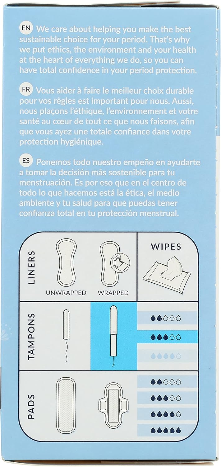 Natracare Organic All Cotton with Applicator Tampons Super 12 x Packs of 16 192 - Image 4