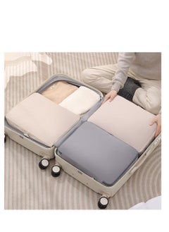 Generic 2 Pieces Travel Luggage Organizer for Carry On Luggage, Space Saving Compression Storage Bags for Clothes Organizer Travel and Home Use (Grey)  - Image 3