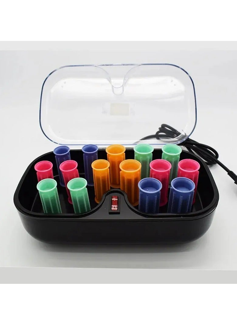 EVEREEN 15pcs Rollers Set Ceramic Hot Curlers Stic Tube Clips Dry Wet Long Short Hair Curly For Home And Barbershop - Image 1
