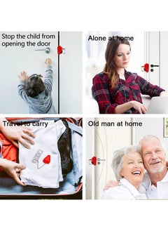 RATSAW Portable Door Lock, Home Security Door Locker, Travel Lockdown Locks, Heavy Duty Safety Lock for Home, travel  - Image 3