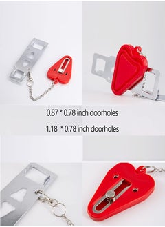 RATSAW Portable Door Lock, Home Security Door Locker, Travel Lockdown Locks, Heavy Duty Safety Lock for Home, travel  - Image 5