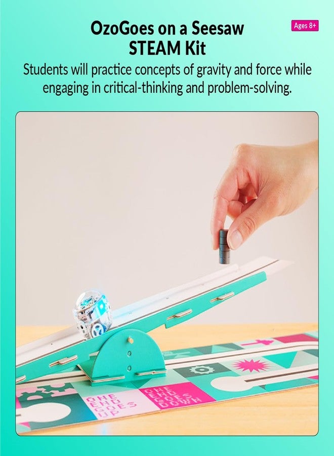 Ozobot OzoGoes On A Seesaw STEAM Kit | Ages 8 and Up | Learn Simple Machines, Levers, and Critical Thinking | Hands-On STEM Learning for Classrooms and Homeschool - Image 3
