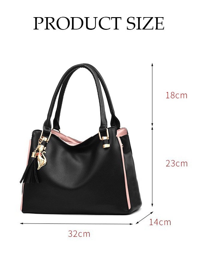 DUNISO - Women's Fashion Handbag Faux Leather Crossbody Bag For Women Large Capacity Tote Bags Top Handle Satchel Fashionable Travel Shoulder Bag For Ladies - Image 1